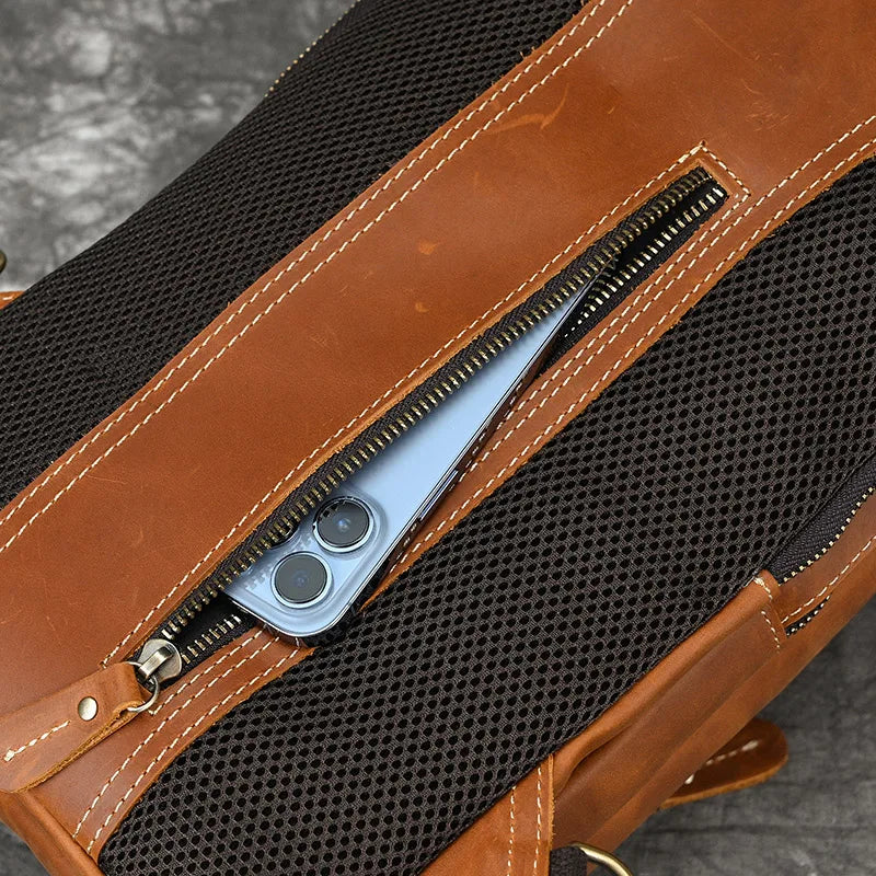 Men's Leather Sling Bag
