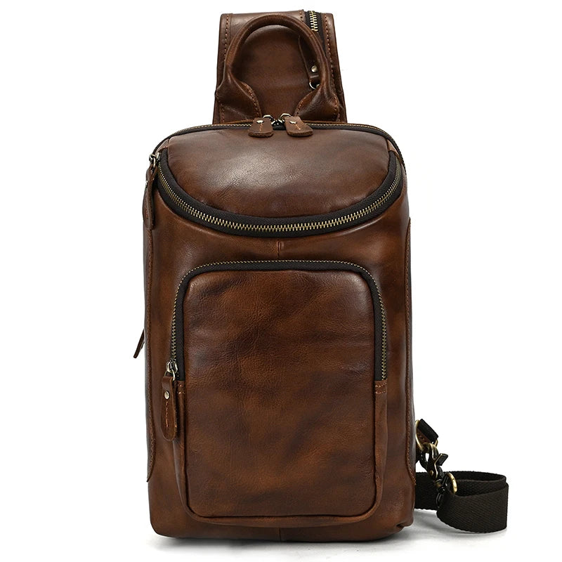 Men's Leather Sling Bag