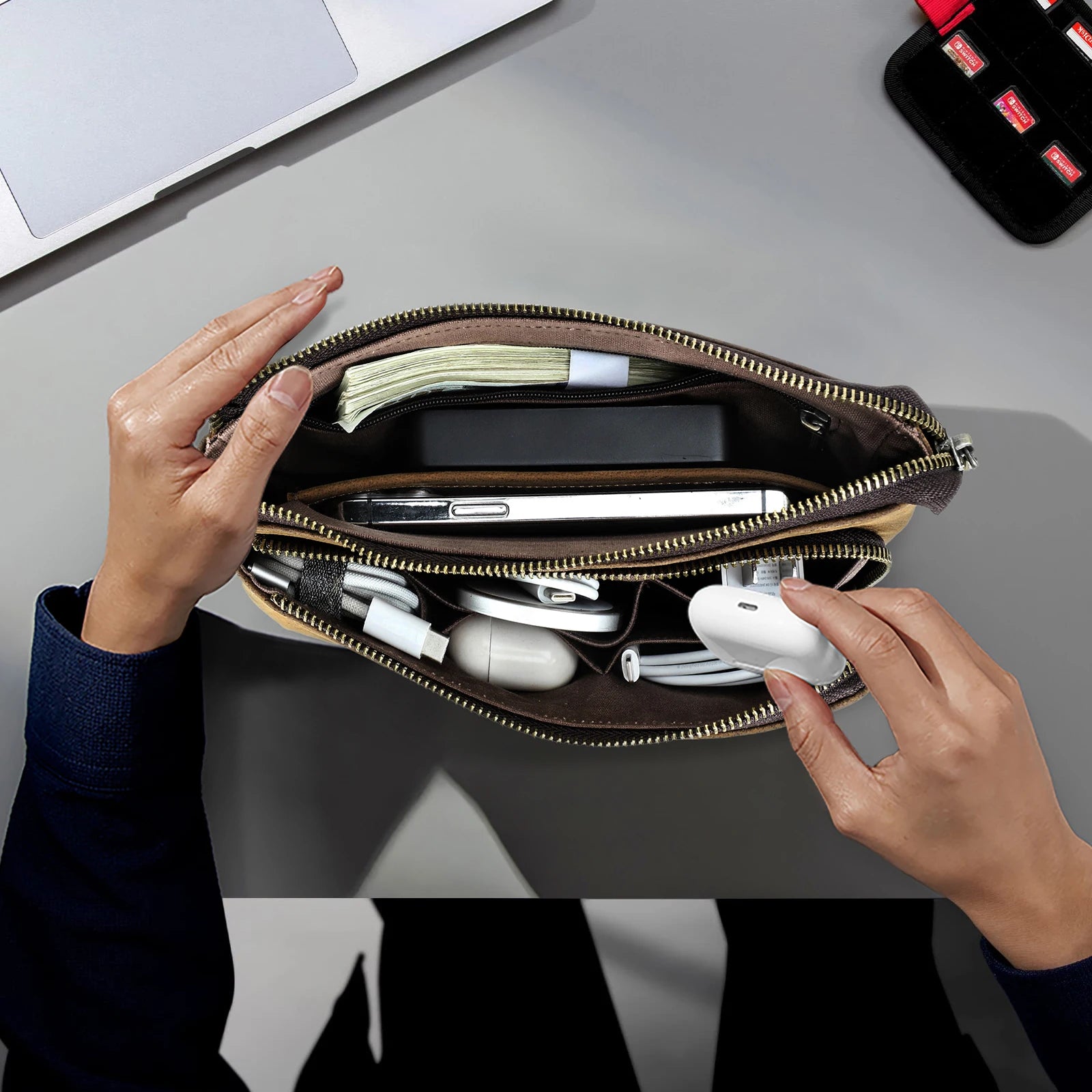 Men's Leather Handbag
