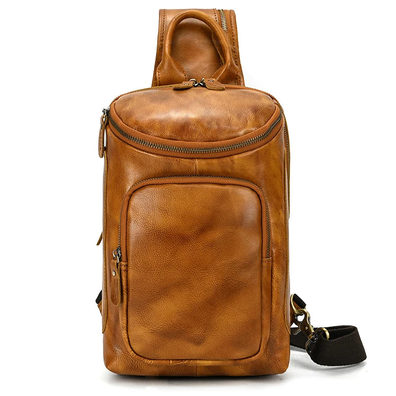 Men's Leather Sling Bag
