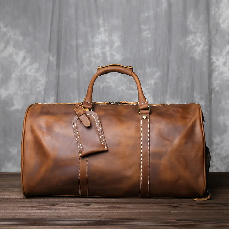 Retro Leather Travel Bag