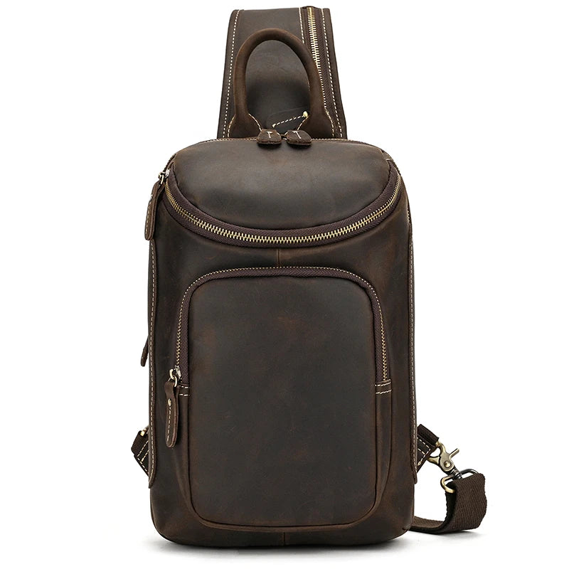 Men's Leather Sling Bag