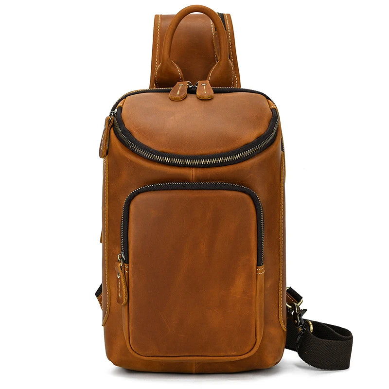 Men's Leather Sling Bag