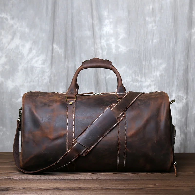 Retro Leather Travel Bag