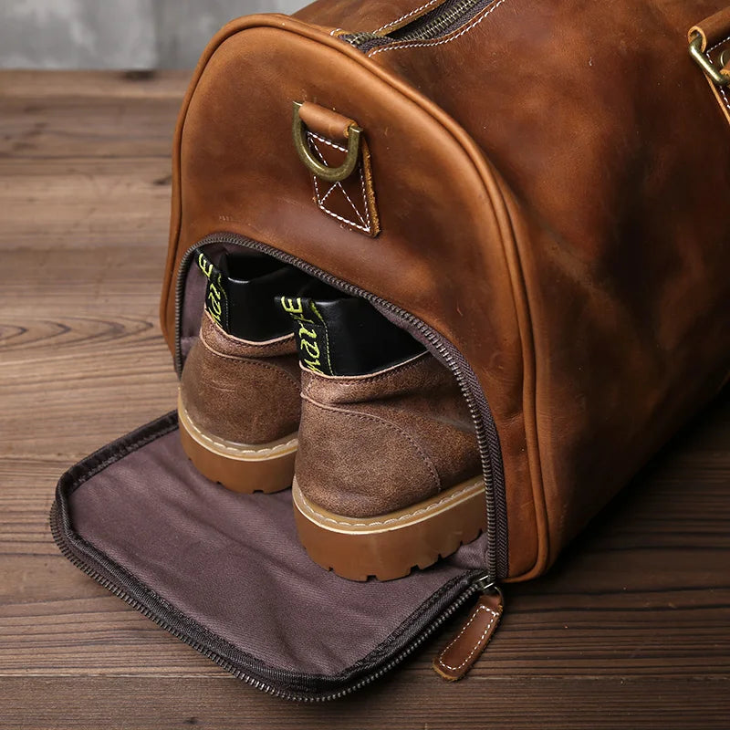Retro Leather Travel Bag